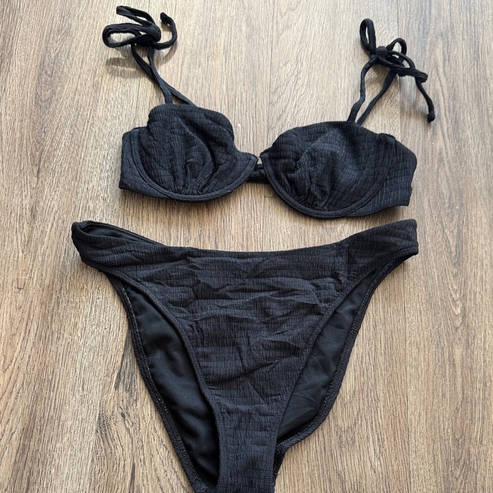 Abercrombie & Fitch Black Bikini Set